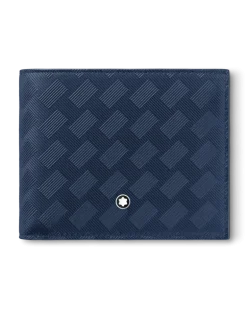 Brieftasche 6 cc aus Extreme Leder - Tintenblau - Leder - MB198063 - Brieftaschen