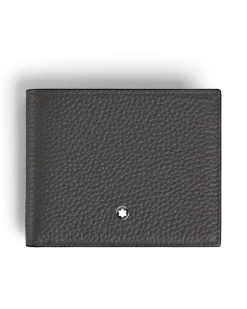 Brieftasche 6 cc aus Grain Leder - Forged Iron - Leder - MB223013 - Brieftaschen