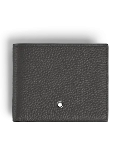 Brieftasche 6 cc aus Grain Leder - Forged Iron - Leder - MB223013 - Brieftaschen