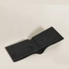 Brieftasche 8 cc aus Grain Leder - Schwarz - Leder - MB199440 - Brieftaschen