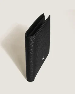 Brieftasche 8 cc aus Grain Leder - Schwarz - Leder - MB199440 - Brieftaschen