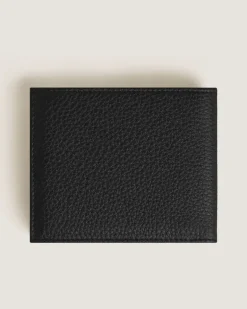 Brieftasche 8 cc aus Grain Leder - Schwarz - Leder - MB199440 - Brieftaschen