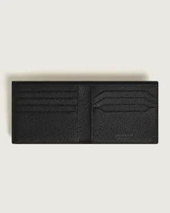 Brieftasche 8 cc aus Grain Leder - Schwarz - Leder - MB199440 - Brieftaschen