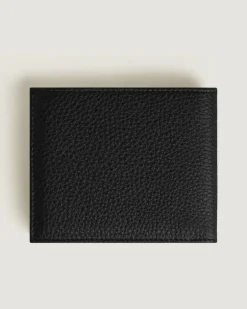 Brieftasche 8 cc aus Grain Leder - Schwarz - Leder - MB199440 - Brieftaschen
