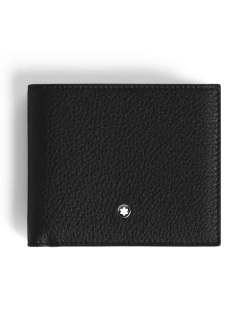 Brieftasche 8 cc aus Grain Leder - Schwarz - Leder - MB199440 - Brieftaschen