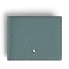 Brieftasche 6 cc aus Grain Leder - Frosted Blue - Leder - MB223015 - Brieftaschen