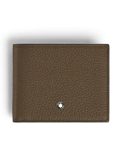 Brieftasche 6 cc aus Grain Leder - Haselnussbraun - Leder - MB220199 - Brieftaschen