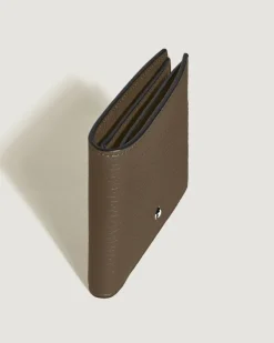 Brieftasche 6 cc aus Grain Leder - Haselnussbraun - Leder - MB220199 - Brieftaschen
