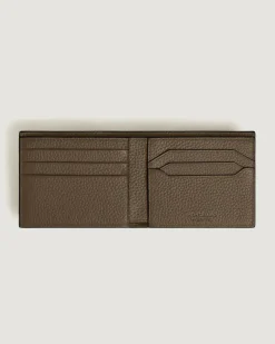 Brieftasche 6 cc aus Grain Leder - Haselnussbraun - Leder - MB220199 - Brieftaschen