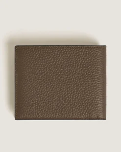 Brieftasche 6 cc aus Grain Leder - Haselnussbraun - Leder - MB220199 - Brieftaschen