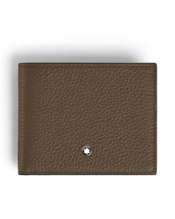 Brieftasche 6 cc aus Grain Leder - Haselnussbraun - Leder - MB220199 - Brieftaschen