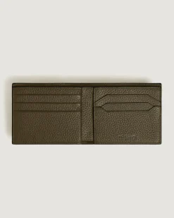 Brieftasche 6 cc aus Grain Leder - Khaki - Leder - MB220197 - Brieftaschen