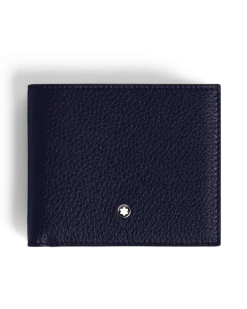 Brieftasche 8 cc aus Grain Leder - Mitternachtsblau - Leder - MB220038 - Brieftaschen