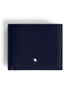 Brieftasche 8 cc aus Grain Leder - Mitternachtsblau - Leder - MB220038 - Brieftaschen