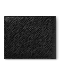 Brieftasche 8 cc aus hochwertigem Leder - Schwarz - Leder - MB130317 - Brieftaschen