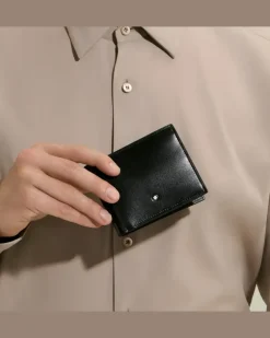 Brieftasche 6 cc aus Meisterstück Leder - Schwarz - Leder - MB198308 - Brieftaschen