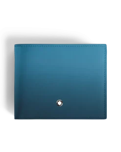 Brieftasche 6 cc aus Meisterstück Leder - Rauchiges Sfumato-Blau - Leder - MB199266 - Brieftaschen