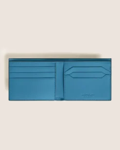 Brieftasche 6 cc aus Meisterstück Leder - Rauchiges Sfumato-Blau - Leder - MB199266 - Brieftaschen