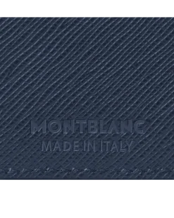 Brieftasche 6 cc aus Sartorial Leder - Tintenblau - MB131721 - Brieftaschen