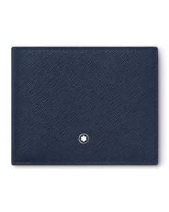 Brieftasche 6 cc aus Sartorial Leder - Tintenblau - MB131721 - Brieftaschen