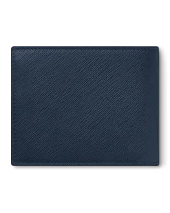 Brieftasche 6 cc aus Sartorial Leder - Tintenblau - MB131721 - Brieftaschen