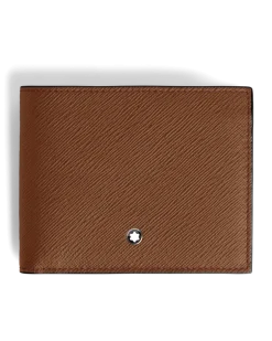 Brieftasche 6 cc aus Sartorial Leder - Rehbraun - Leder - MB220386 - Brieftaschen