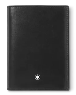 Brieftasche 7 cc mit Ausweisfach aus Meisterstück Leder - Schwarz - Leder - MB198380 - Brieftaschen