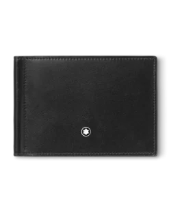 Brieftasche 6 cc mit Geldscheinklammer aus Meisterstück Leder - Schwarz - Leder - MB198313 - Brieftaschen