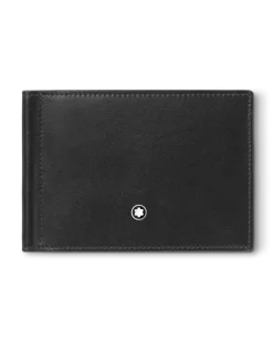 Brieftasche 6 cc mit Geldscheinklammer aus Meisterstück Leder - Schwarz - Leder - MB198313 - Brieftaschen