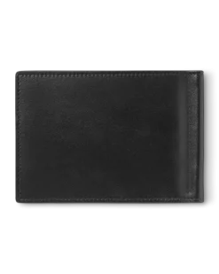 Brieftasche 6 cc mit Geldscheinklammer aus Meisterstück Leder - Schwarz - Leder - MB198313 - Brieftaschen