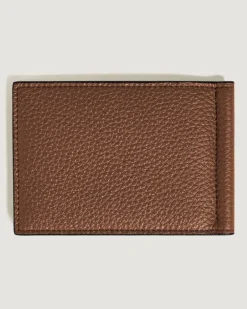 Brieftasche 6 cc mit Geldscheinklammer aus Grain Leder - Rehbraun - Leder - MB221400 - Brieftaschen