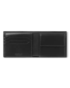 Brieftasche 10 cc mit Münzfach aus Meisterstück Leder - Schwarz - Leder - MB198315 - Münzbörsen
