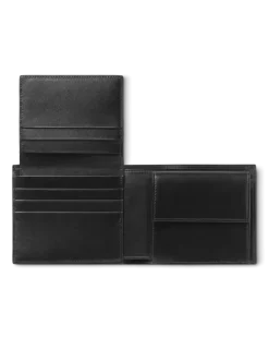 Brieftasche 10 cc mit Münzfach aus Meisterstück Leder - Schwarz - Leder - MB198315 - Münzbörsen