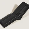 Brieftasche 4 cc mit Münzfach aus Grain Leder - Schwarz - Leder - MB220217 - Münzbörsen