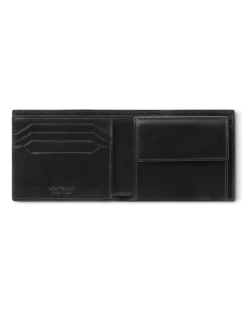 Brieftasche 4 cc mit Münzfach aus Meisterstück Leder - Schwarz - Leder - MB198312 - Münzbörsen