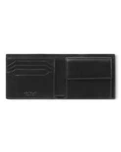 Brieftasche 4 cc mit Münzfach aus Meisterstück Leder - Schwarz - Leder - MB198312 - Münzbörsen