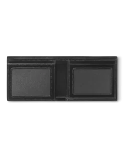 Brieftasche 6 cc mit 2 Sichtfächern aus Meisterstück Leder - Schwarz - Leder - MB198314 - Brieftaschen