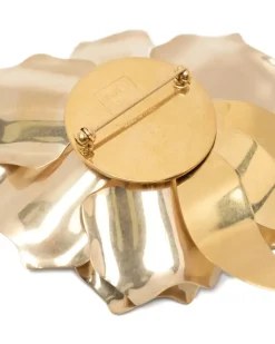 Brosche mit Kristallen - Gold