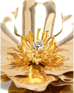 Brosche mit Kristallen - Gold