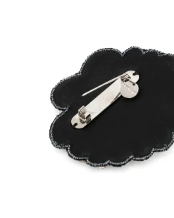 Brosche mit Kristallen - Silber