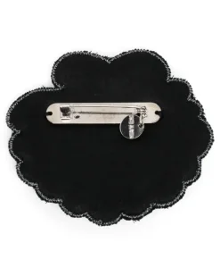 Brosche mit Kristallen - Silber