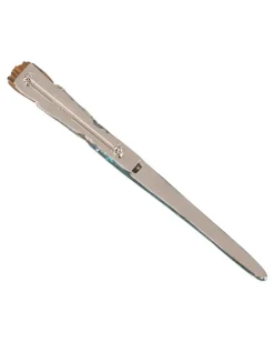 Brosche mit Pinselmotiv - Grün