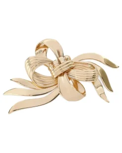 Brosche mit Schleifendetail - Gold