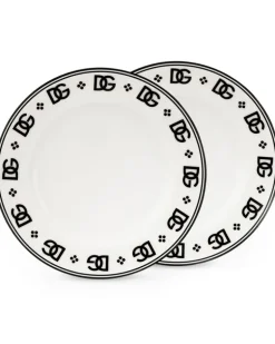 Brotteller aus Porzellan (2er-Set) - Weiß