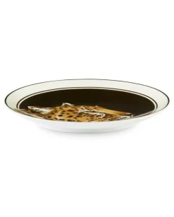Brotteller mit Leoparden-Print (2er-Set) - Schwarz