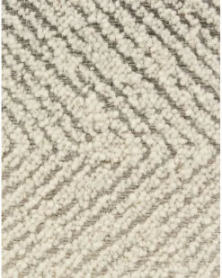 Brouges Hocker mit Zickzackmuster - Schwarz