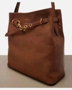 Bucket Bag Aventure aus Leder Braun
