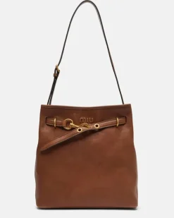 Bucket Bag Aventure aus Leder Braun