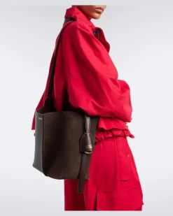 Bucket Bag Bilbao Medium aus Leder Braun