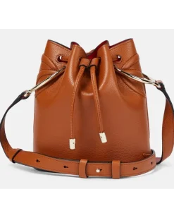 Bucket Bag By My Side aus Leder Braun
